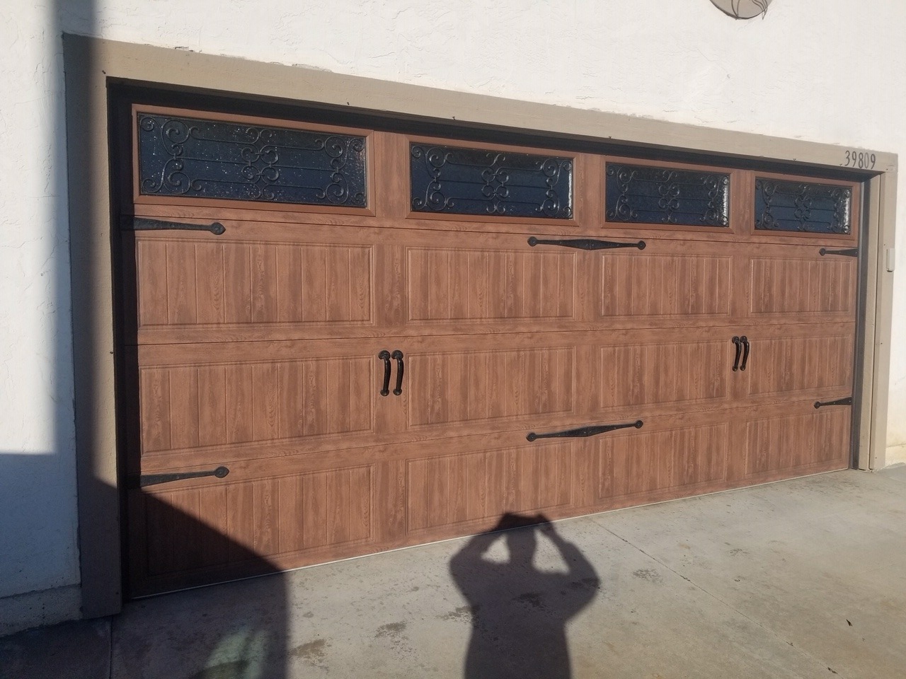 Wood Look Carriage Garage Door