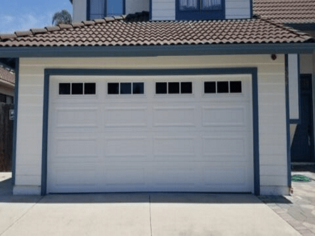 White Garage Doors with Windows