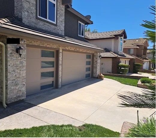 Garage Doors with glass windows