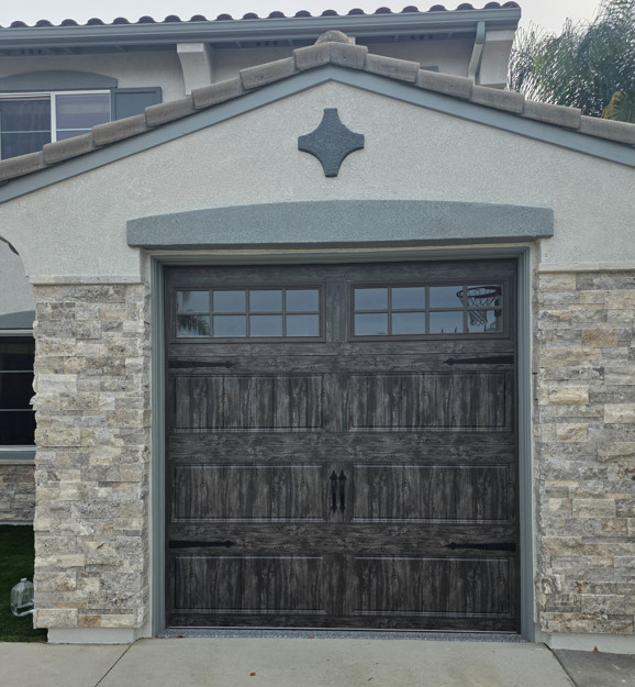 Single Steel Garage Door Looks like wood