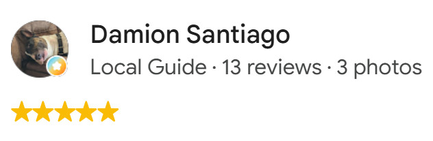 Damion Santiago Google Review